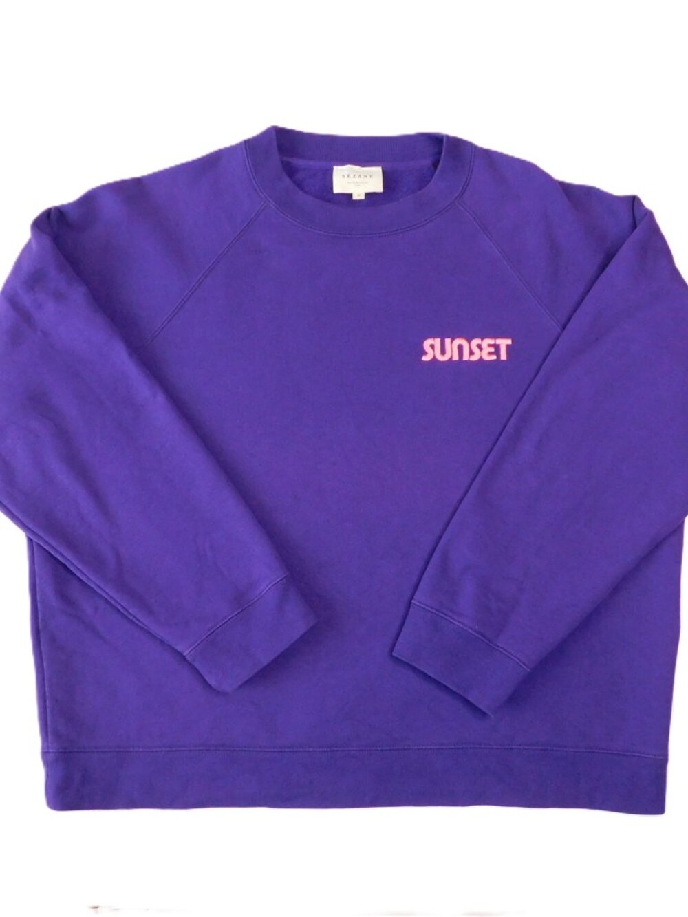 Sezane Ultra Violet Purple Sunset Sweatshirt | Oversized | GUC | Medium